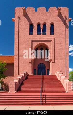 La Scottish Rite Masonic Center à Santa Fe, Nouveau Mexique, USA. Banque D'Images