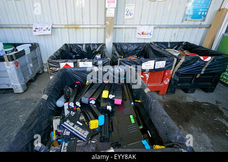 Centre de collecte des déchets, France, Savoie, Bourg Saint Maurice Banque D'Images