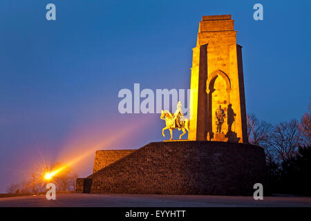 L'empereur Guillaume monument à Dortmund-Hohensyburg, Allemagne, Rhénanie du Nord-Westphalie, Ruhr, Dortmund Banque D'Images