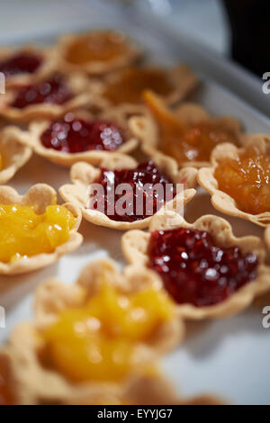 tartelettes confiture Banque D'Images