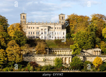 Albrechtsberg Palace , Allemagne, Saxe, Dresde Banque D'Images