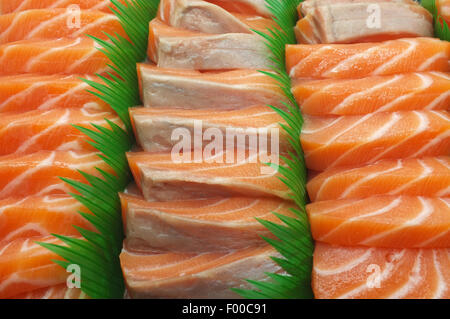 Sushi de saumon frais Banque D'Images