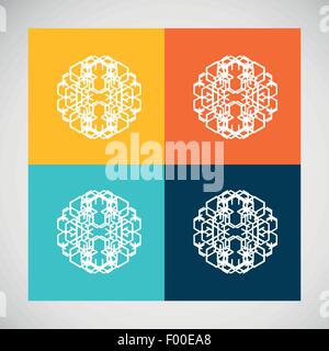 Les lignes en pointillé de couleur sur un fond clair Illustration de Vecteur