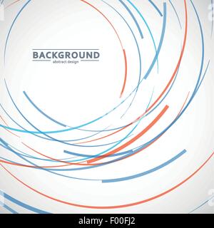 Vector abstract Color Line et Circle background Illustration de Vecteur