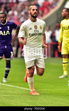 Munich, Allemagne. Le 04 août, 2015. Real Madrid, Isco en action au cours de l'Audi Cup à Munich, Allemagne, 04 août 2015. Photo : Peter Kneffel/dpa/Alamy Live News Banque D'Images