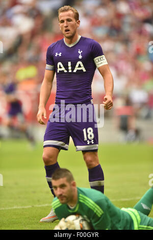 Munich, Allemagne. Le 04 août, 2015. Tottenham Hotspur Harry Kane en action au cours de l'Audi Cup à Munich, Allemagne, 04 août 2015. Photo : Peter Kneffel/dpa/Alamy Live News Banque D'Images