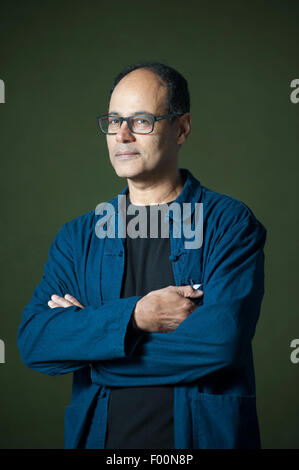 Écrivain Jamal Mahjoub apparaissant au Edinburgh International Book Festival. Banque D'Images