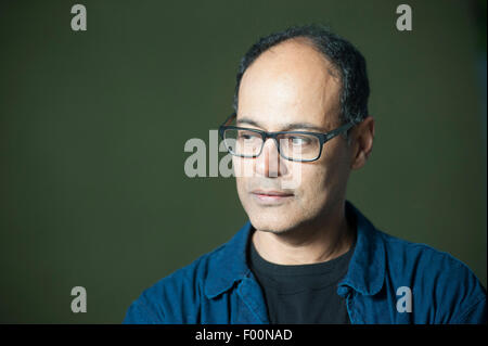 Écrivain Jamal Mahjoub apparaissant au Edinburgh International Book Festival. Banque D'Images