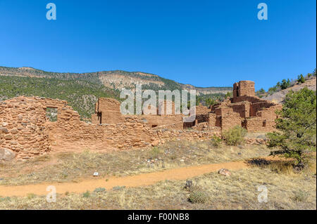 Jemez National Historic Landmark. Le Nouveau Mexique. USA Banque D'Images