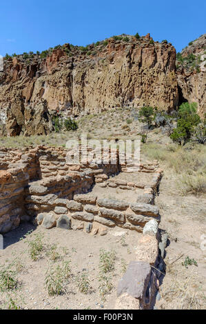 Bandelier National Monument. Los Alamos, Nouveau Mexique. USA Banque D'Images