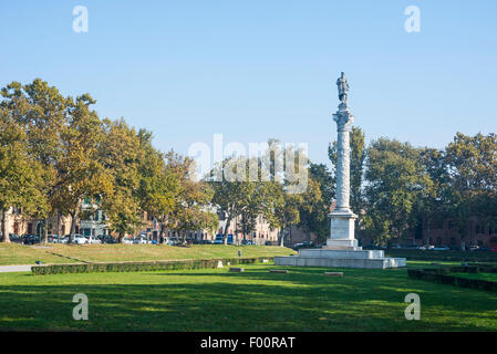 Ludovico Ariosto (1474-1533) Memorial statue et park, Ferrara Banque D'Images