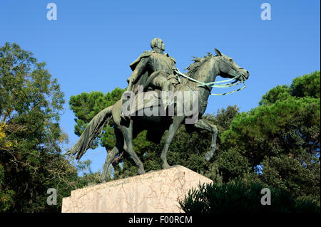 Italie, Rome, statue de Simon Bolivar Banque D'Images