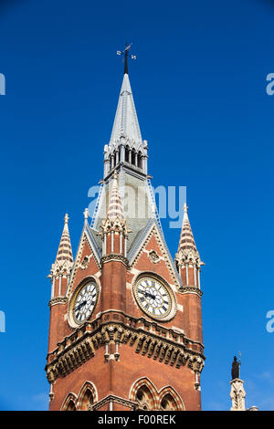 La gare St Pancras, Euston road, Londres, Royaume-Uni. Banque D'Images