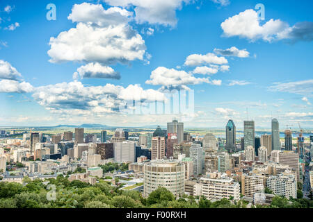 Toits de Montréal Mont-Royal 6700 dans 2015 Banque D'Images