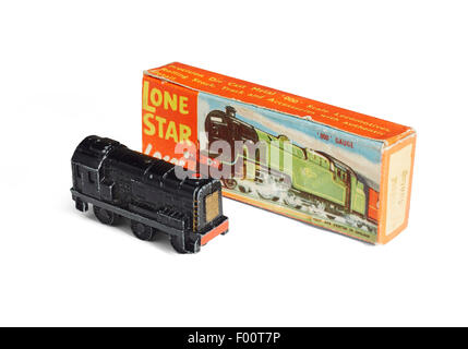 Lone Star petit train locomotive diesel et boîte d'origine Banque D'Images