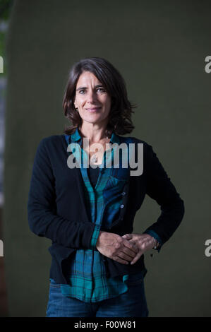 Romancier Esther Freud apparaissant au Edinburgh International Book Festival. Banque D'Images