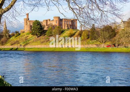 Le Château d'Inverness, Highland, Ecosse, Royaume-Uni, Europe. Banque D'Images