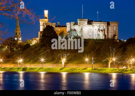 Le Château d'Inverness, Highland, Ecosse, Royaume-Uni, Europe. Banque D'Images