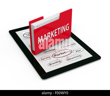 Plan de marketing d'entreprise dans le dossier Banque D'Images