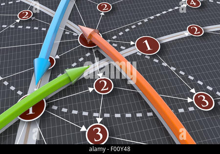 Global Business network concept trafic Banque D'Images