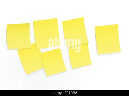Les notes sur un tableau blanc l'illustration vectorielle. Illustration de Vecteur
