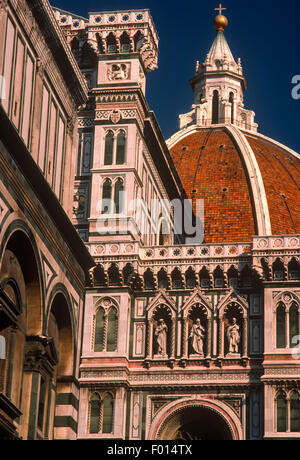Cathédrale de Santa Maria del Fiore ou la cathédrale de Florence, Florence, Italie Banque D'Images