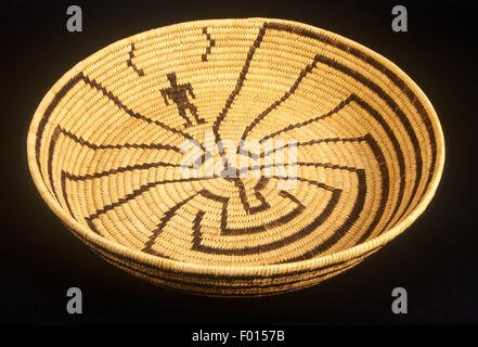 Panier Indien Papago, Museum of Northern Arizona, Flagstaff, Arizona Banque D'Images