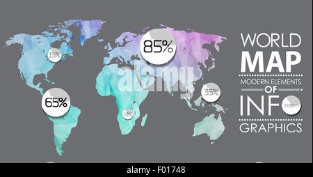 Carte carte monde Illustration de Vecteur