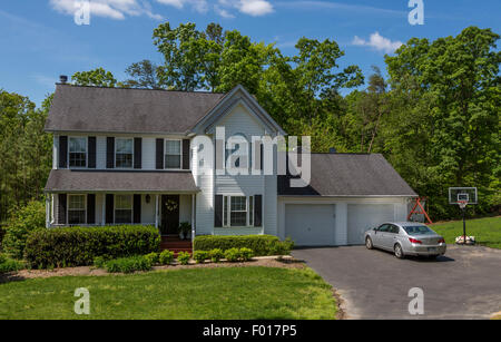 Leonardtown, Maryland, USA. Typique de la banlieue Middle-class House. Banque D'Images