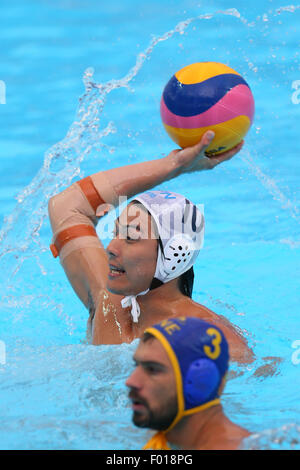 Kazan, Russie. 31 juillet, 2015. Kenya Yasuda (JPN) Water-polo : 16e Championnats du monde FINA 2015 Kazan Men's tour préliminaire de correspondance entre le Japon - le Monténégro à l'Arène de water-polo à Kazan, Russie . Credit : Yohei Osada/AFLO SPORT/Alamy Live News Banque D'Images