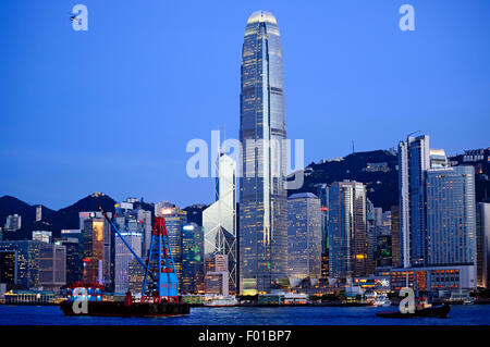 Deux International Finance Centre, la SFI2, du quartier financier Central, Hong Kong, Chine. Banque D'Images