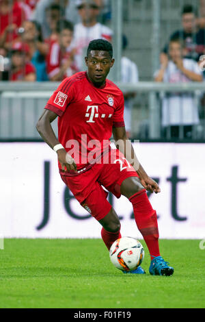 Munich, Allemagne. 4 Août, 2015. David Alaba (Bayern) Football/soccer : Audi Cup 2015 match entre FC Bayern Munich 3-0 AC Milan à l'Allianz Arena de Munich, Allemagne . © Maurizio Borsari/AFLO/Alamy Live News Banque D'Images