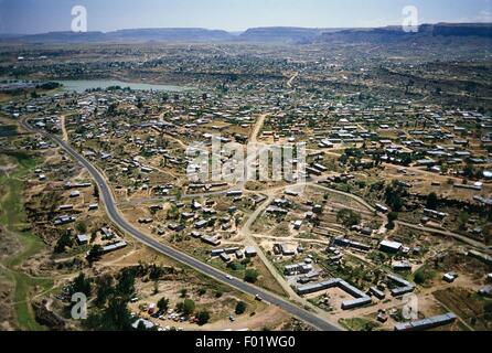 Vue aérienne de Maseru, Lesotho Banque D'Images