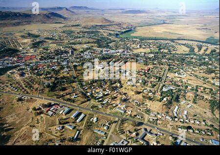 Vue aérienne de Maseru, Lesotho Banque D'Images