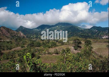 La France La Martinique La Montagne Pelée Volcan Actif à