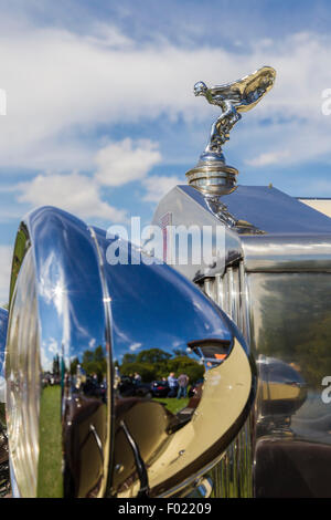 Rolls Royce, 20/25 Tourer, 1932 couleur crème et marron. Banque D'Images