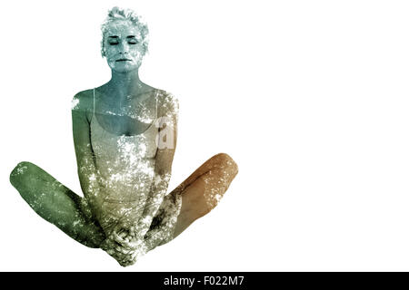 Image composite de tonique femme dentelle papillon Banque D'Images