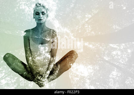 Image composite de tonique femme dentelle papillon Banque D'Images