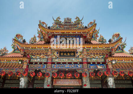 Cih ji Palace Temple par l'étang de lotus, Kaohsiung, Taiwan Banque D'Images