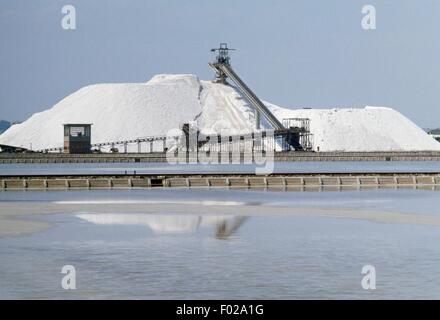 Salines, Quartu Sant'Elena, Cagliari, Sardaigne, Italie. Banque D'Images