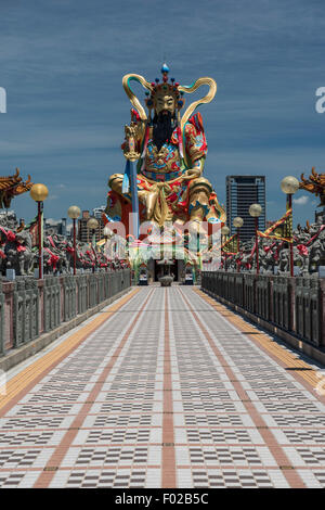 Sur le pavillon de l'î Chi Lotus Lake, Kaohsiung, Taiwan Banque D'Images