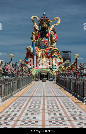 Sur le pavillon de l'î Chi Lotus Lake, Kaohsiung, Taiwan Banque D'Images