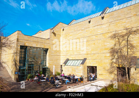 Hunsiger, restaurant café terrasse extérieur, Neue Pinakothek, musée d'art du 19e siècle, Maxvorstadt, Munich, Bavière, Allemagne Banque D'Images