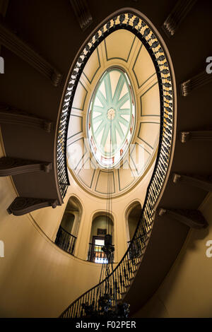 Dôme néoclassique et gallery, Elizabeth Bay House, Potts Point, Sydney, Australie Banque D'Images