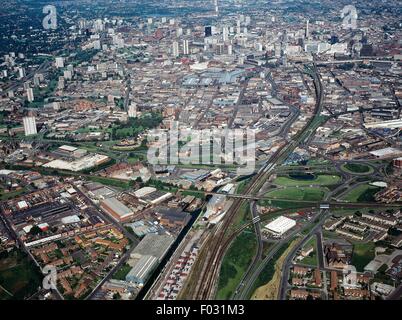 Vue aérienne de Birmingham - West Midlands, Angleterre, Royaume-Uni Banque D'Images