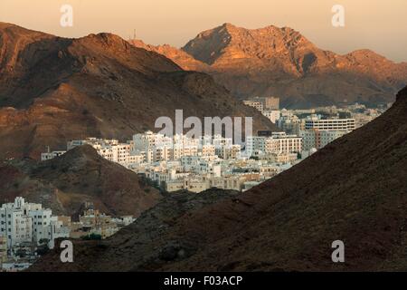 Aube sur Muscat, Oman Banque D'Images