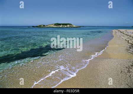 Italie - Sardaigne - Presqu'île du Sinis - plage entre Capo Mannu et Su Pallosu Banque D'Images