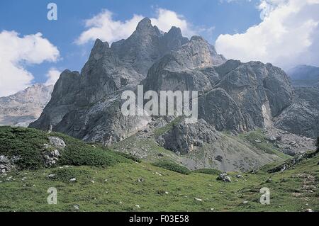 Italie - Vénétie - Dolomites - Marmolada - Ombretta Sommet - Région de Vénétie côte Banque D'Images