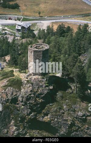 Italie - Vallée d'Aoste - Valpelline - Oyace - Tornalla Tower - Ariel View Banque D'Images