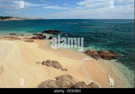 Plage entre Cabo San Lucas et San Jose del Cabo (connue sous le nom de Los Cabos), l'État de Baja California Sur, au Mexique. Banque D'Images